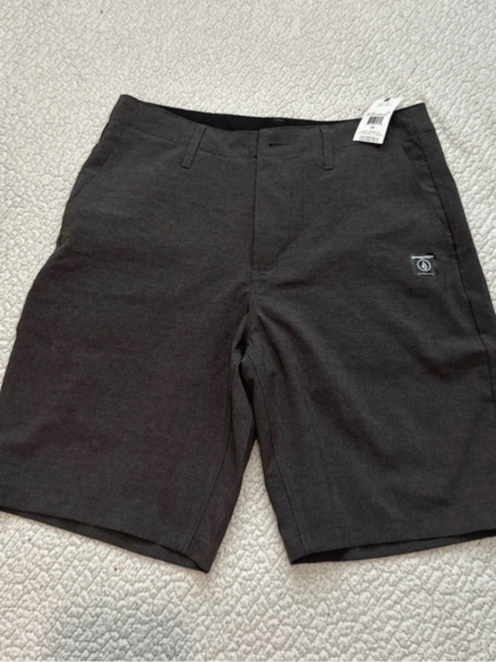 Volcom shorts stretch dark grey size 30 NWT